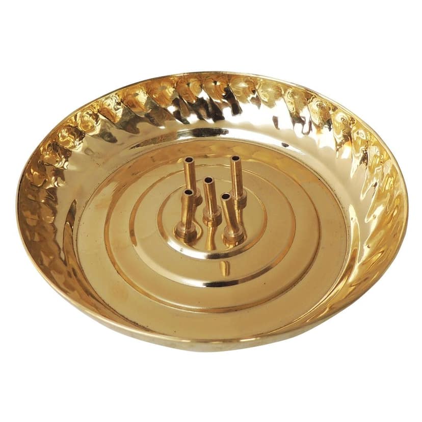 Brass Pooja Temple Agarbatti Stand, Height : 1 Inch (ZMAS204 E) view 3