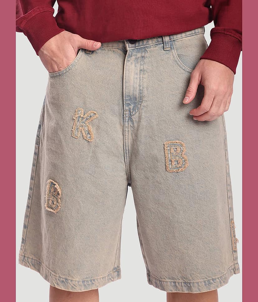 Bene Kleed Blue Cotton Men's Shorts ( Pack of 1 ) view 4