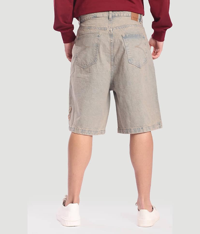 Bene Kleed Blue Cotton Men's Shorts ( Pack of 1 ) view 5