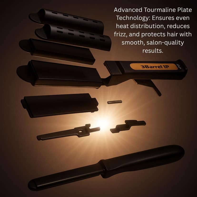 Ktein Curling & Straightening Iron with 4 Gears & Ceramic Ultra Tourmaline Plates – Easy-to-Use Hair Iron for Daily Styling, Travel & Special Occasions view 5