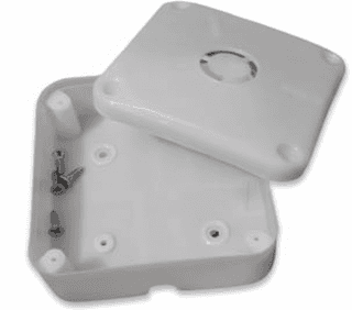 4x4 PVC Junction Box, (pack of 10 White, HD-IP CCTV Compatible, Model SH-PVC-V4-WP