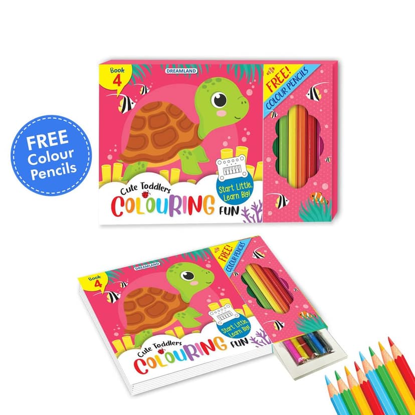 Cute Toddlers Colouring Fun Book - 4 view 2