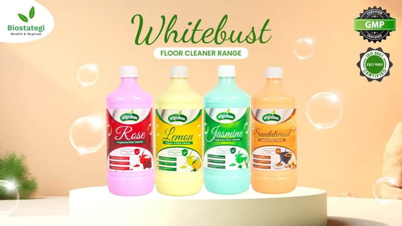 Whitebust Floor Cleaner Phenyl Lemon 1ltr (Pack of 4 ) view 4