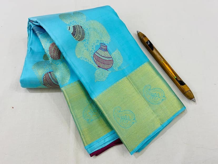 Pure silk sarees view 2