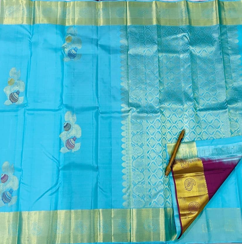 Pure silk sarees view 3