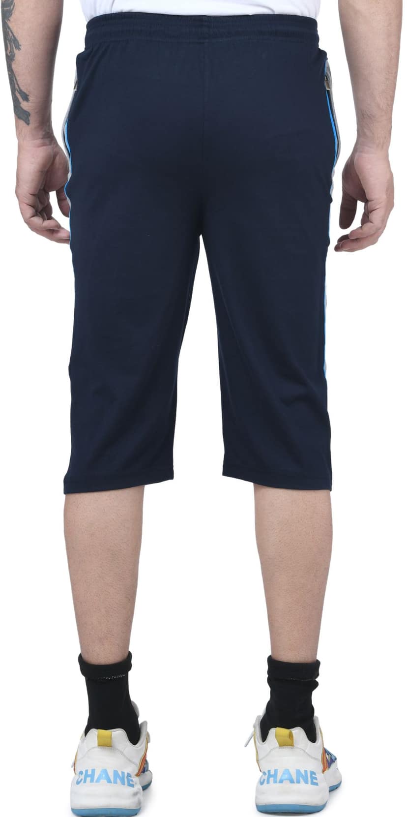 IBulls, Hosiery Cotton Regular Fit Three Quarters/Three Fourths/Three by Fourth /3/4 / Capri for Men- Casual/Sports Wear with Zip Lock Pockets view 5