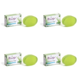 SHIWALYA Natural Aloevera Handmade Soap | Handmade Bathing Soap | Herbal Soap Soft & Radiant Skin | Suitable for All Skin Types (Pack of 4)