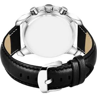 HRV Men's Round Dial Silver Strap Analog Watch view 2