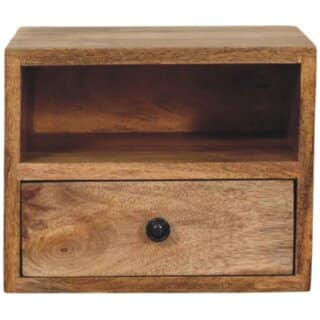 Solis 1-Drawer Oak-ish Wall Mounted Nightstand