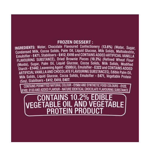 Kwality walls Choco Brownie Fudge 700 Ml Tub view 2