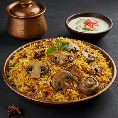 Mushroom Biriyani