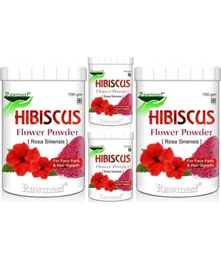 Rawmest Organic Hibiscus Powder 100 Gm Pack of 4