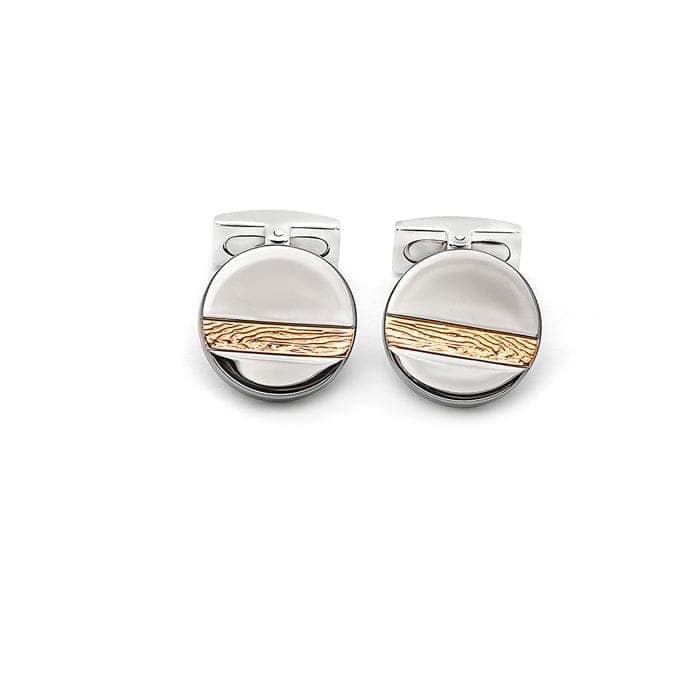 18k Rose Gold Plated Silver Skyline Limited Edition Cufflinks