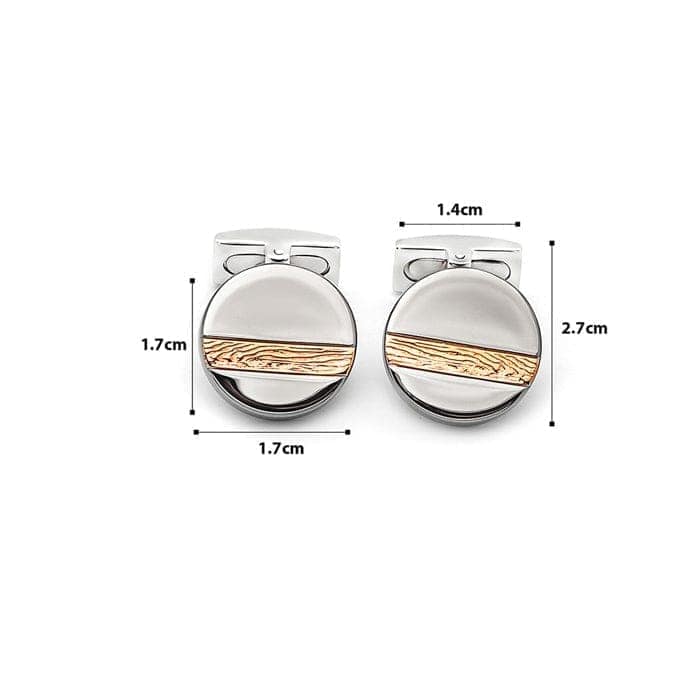 18k Rose Gold Plated Silver Skyline Limited Edition Cufflinks view 4