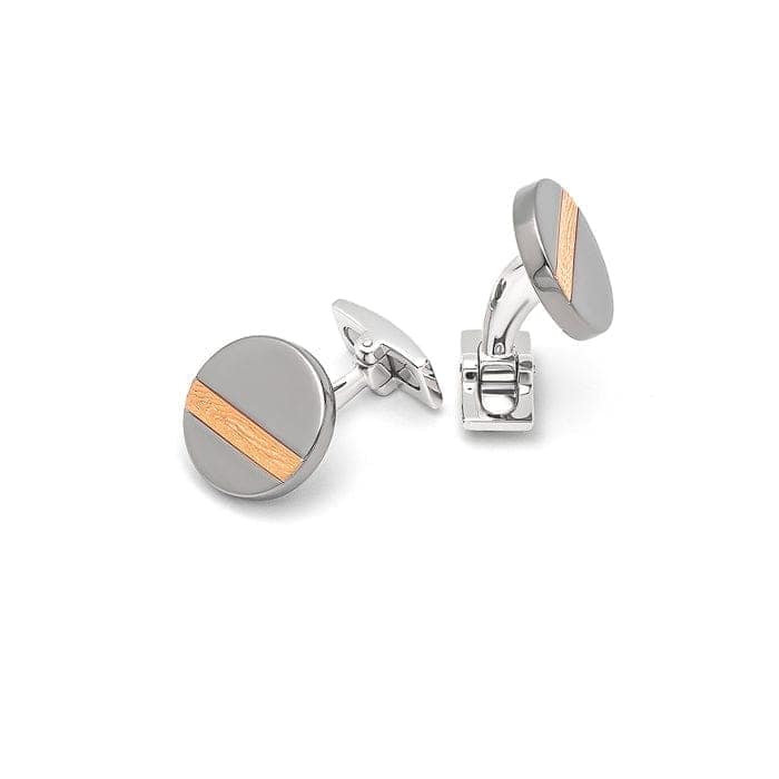 18k Rose Gold Plated Silver Skyline Limited Edition Cufflinks view 5