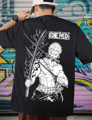 Scott Fincher Men's Oversized Halfsleeve Graphic Printed T-Shirt : AA(ARN)BLACK_137