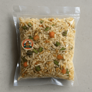 Tila Ghivela Centre's veg pulao mix
