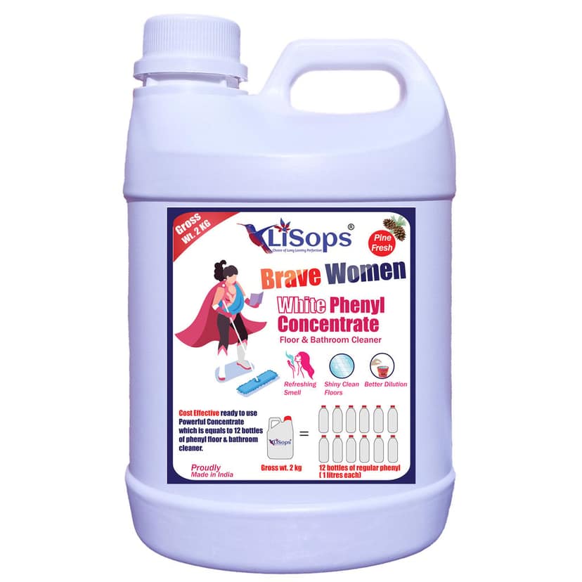 LiSops White Phenyl Concentrate For Floor and Bathroom (2 litre) view 3