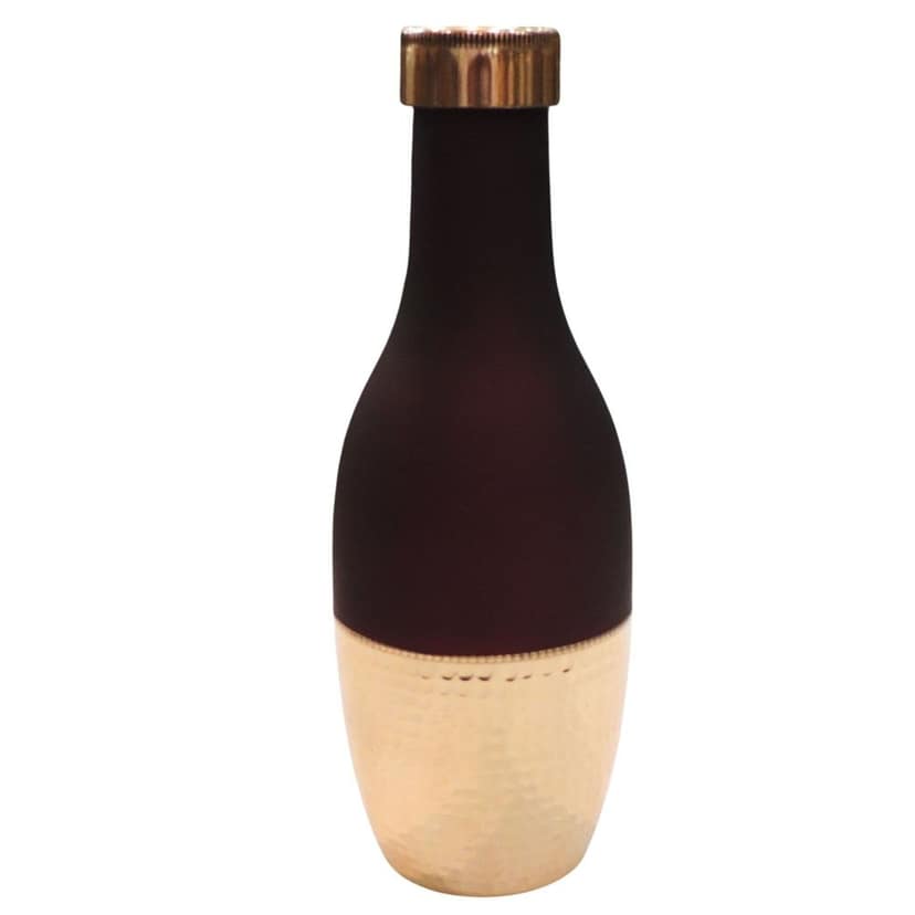 Copper Drinking Water Bottle � Pure Ayurvedic Copper Health Bottle, Height : 11 Inch (BCMAS202 A) view 2