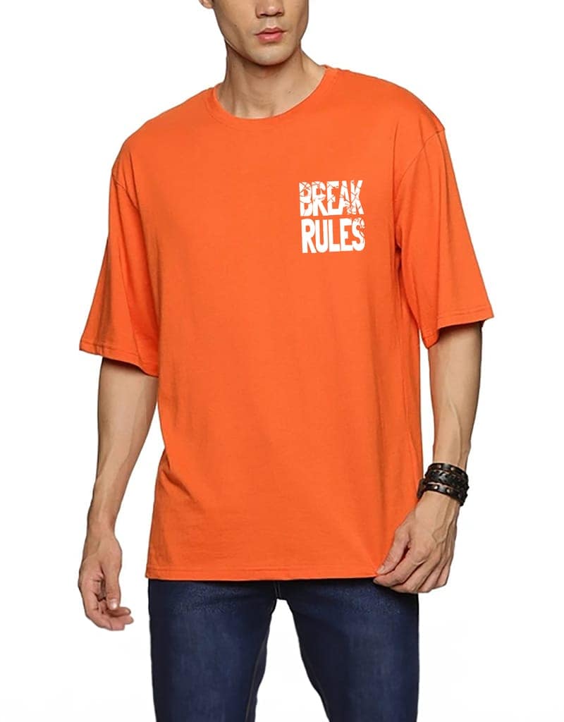 SCOTT FINCHER Men's Break Rules Nothing is Original T-Shirt : AA(ARN)ORANGE_158 view 3