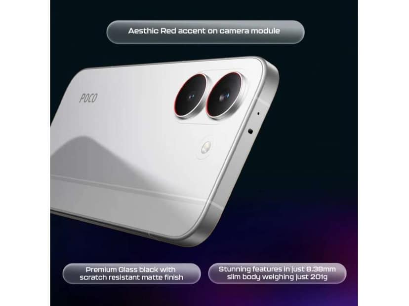 Poco X8 Pro Smartphone, 8GB RAM, 256GB Storage - White view 3