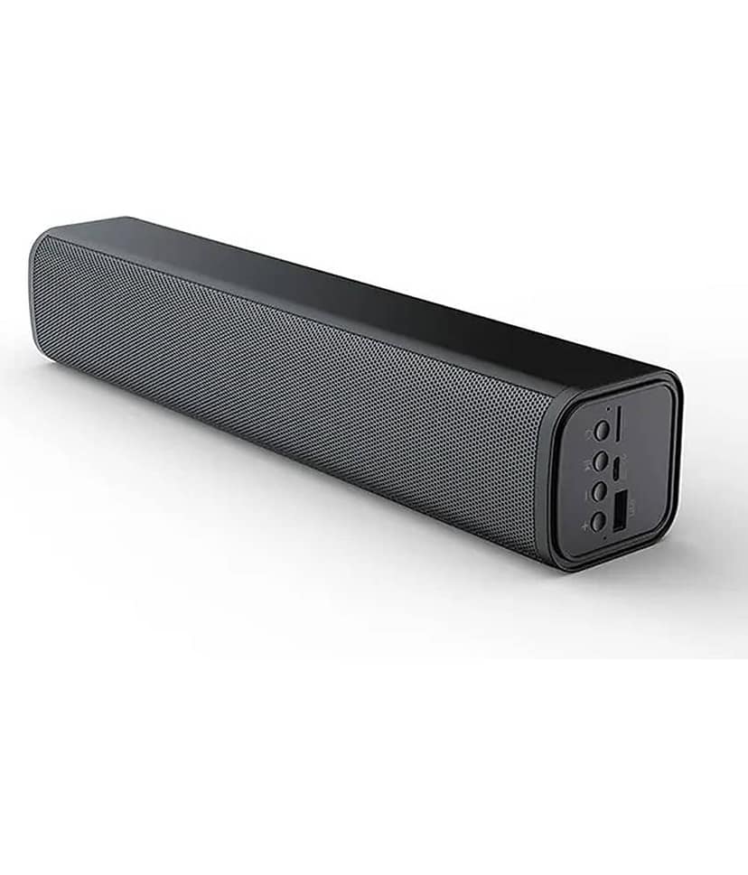 VERONIC SOUNBAR 10 W Bluetooth Speaker Bluetooth V 5.1 with USB,SD card Slot,Aux Playback Time 10 hrs Black