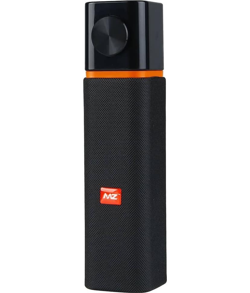 MZ M38VP 10 W Bluetooth Speaker Bluetooth V 5.0 with SD card Slot Playback Time 6 hrs Black