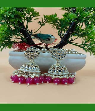 Jiyanshi fashion Multi Color Jhumki Earrings ( Pack of 1 )