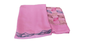 Georgette Chiffon Saree With Blouse Piece - Pink