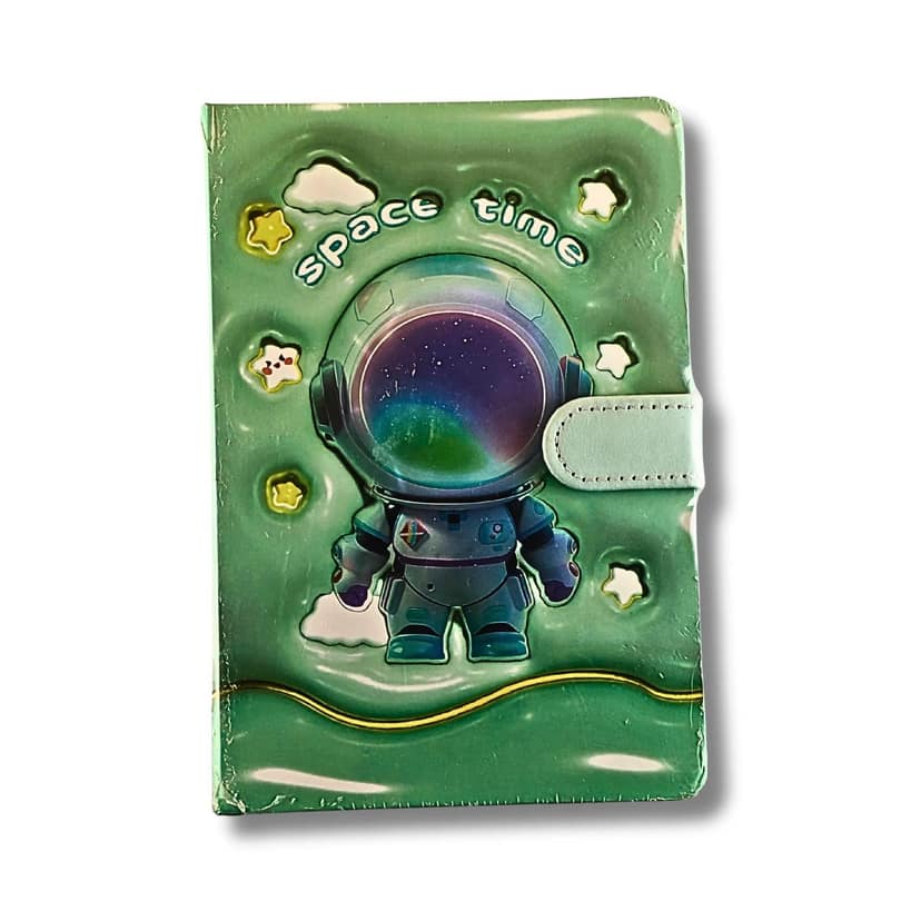 Space Time Green Stylish Diary 349 view 2