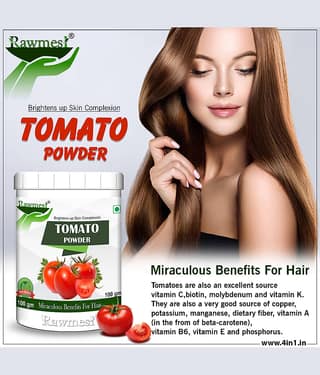 100% Pure Organic Tomato Powder100gm | Miraculous Benefits For Hair