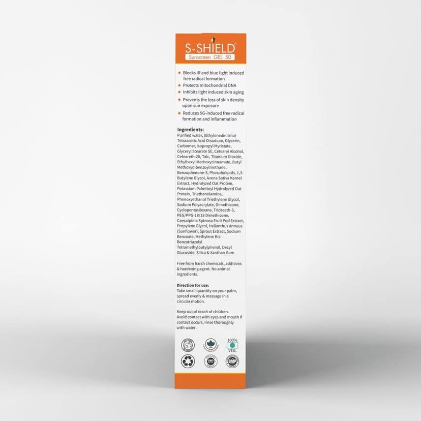 Skinska S-Shield Matte Sunscreen Gel with SPF 50, PA+++ (60gm) with vitamin E, Oil free & water resistant, Non-Irritant, UVA & UVB Protection. view 7