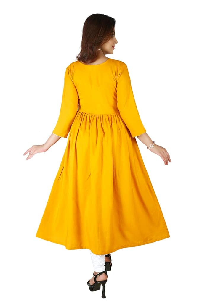 MAHIRA 'S COMFORT Maternity Gown: Stylish Rayon Feeding Kurti for Pregnancy and Breastfeeding view 5