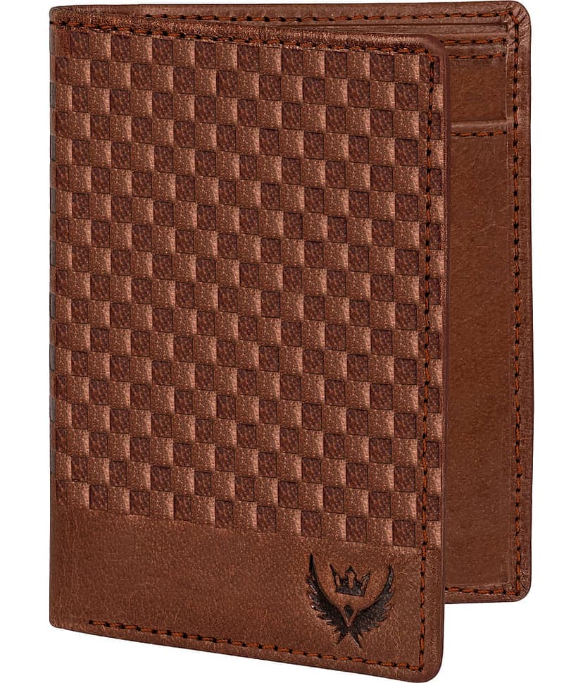 Lorenz Brown 100% Leather Men's RFID Wallet ( Pack of 1 )