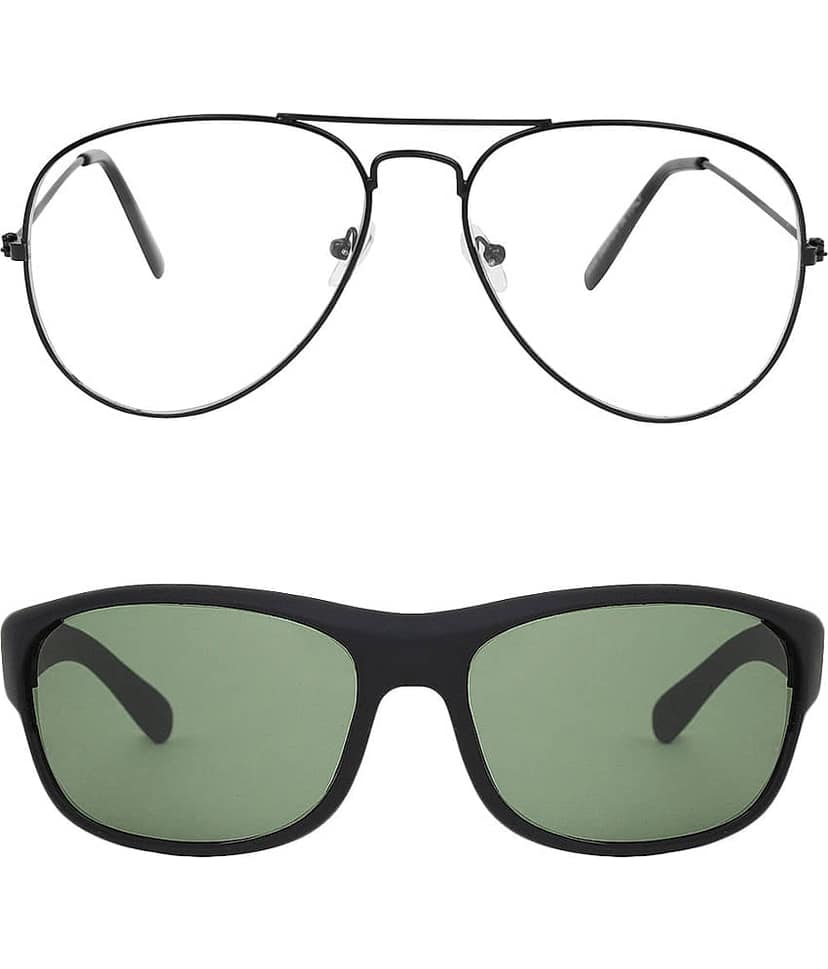 Kanny Devis - Black Pilot Sunglasses ( Pack of 2 )
