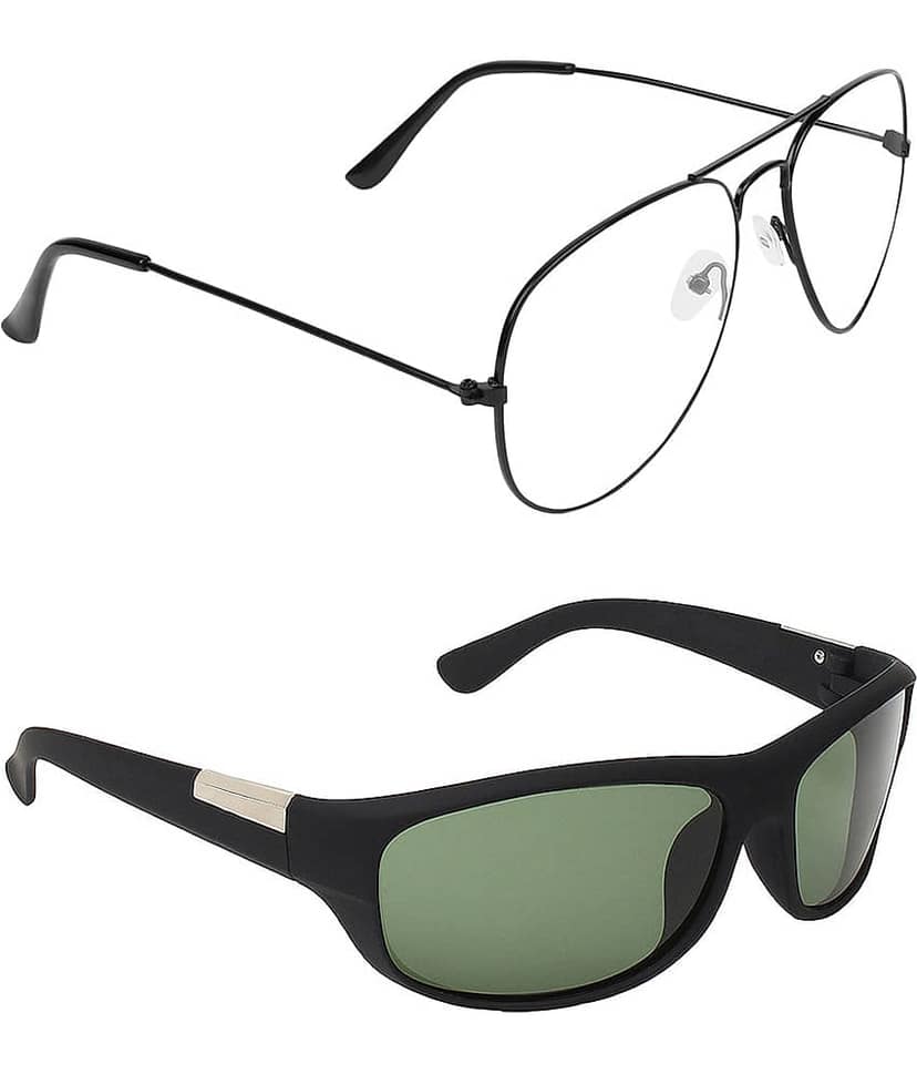 Kanny Devis - Black Pilot Sunglasses ( Pack of 2 ) view 2