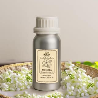 Essent Mogra Unisex Roll-On Attar 3.38 fl. oz. (100 ml) | Long-Lasting Natural Fragrance | Alcohol-Free Perfume Oil