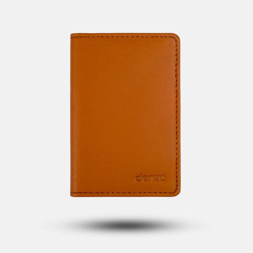 Royal Craft Leather Card Holder Tan view 2