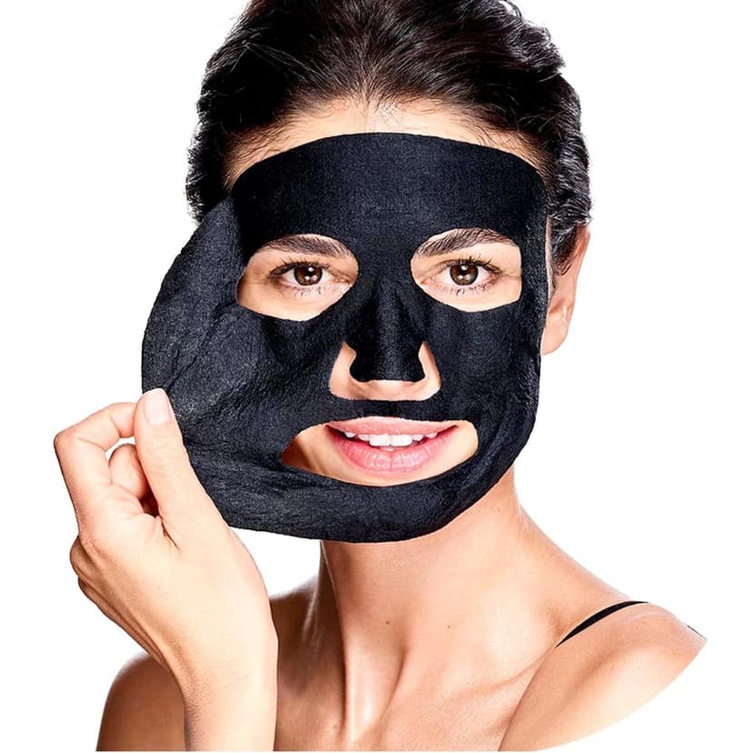 MasKing Beauty Facial Sheet Mask, 7pcs | Charcoal Sheet Mask, 5pcs | For Brightening Skin, Glowing, Polishing, Soothing, Oil Control, Moisturising| Beauty Collection Pack |Combo Pack of 12 Sheet Mask view 4
