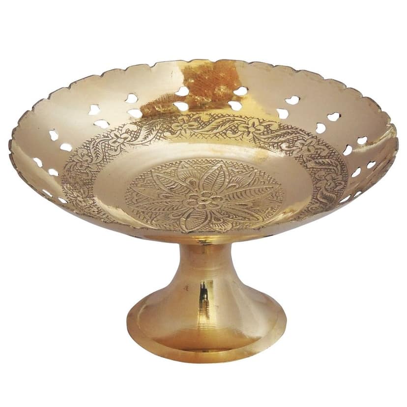 Brass Pan Jali Bata Bowl No. 7 (ZMAS228 D) view 3