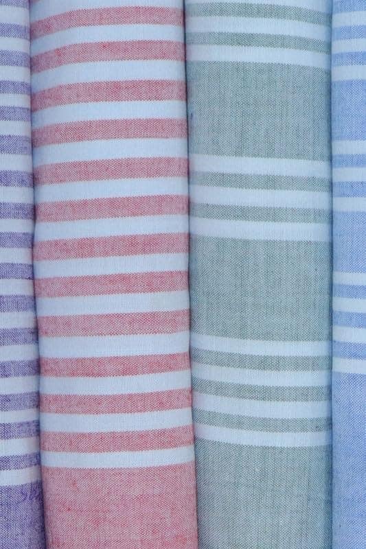 APCO Handloom (A Andhra Pradesh Govt Emporium)- Pure Handloom Chengai Cotton Towels | CTL0013 (Set of 4) view 2