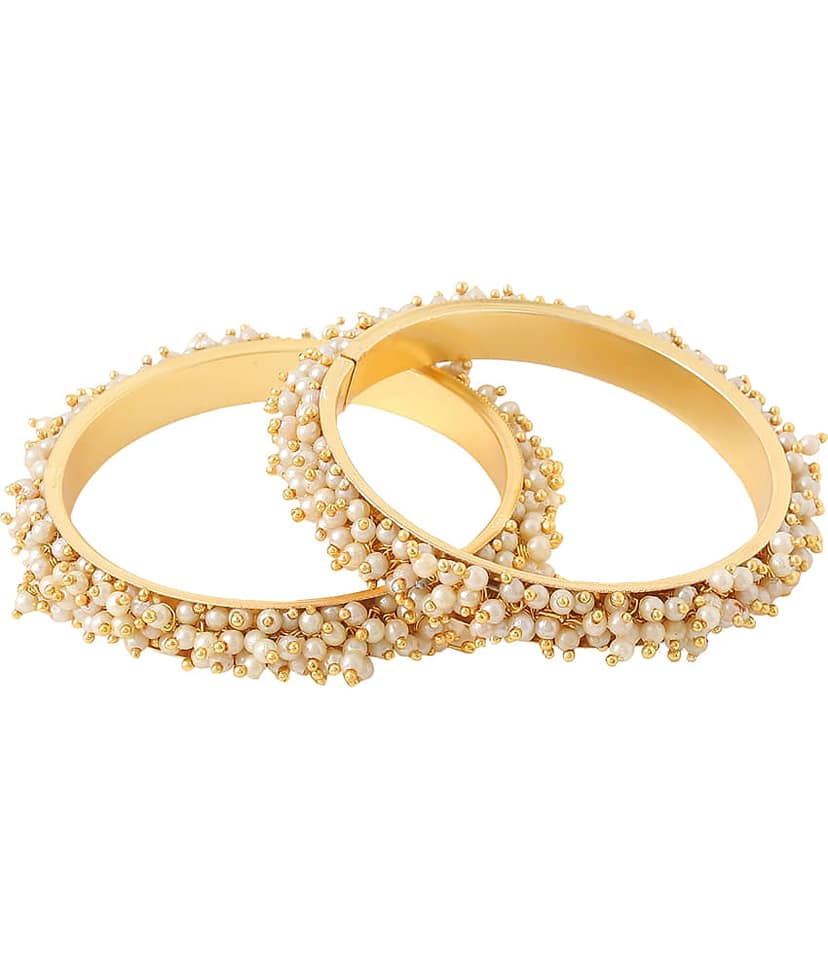 VIRAASI - Gold Bangle Set ( Pack of 1 ) view 2