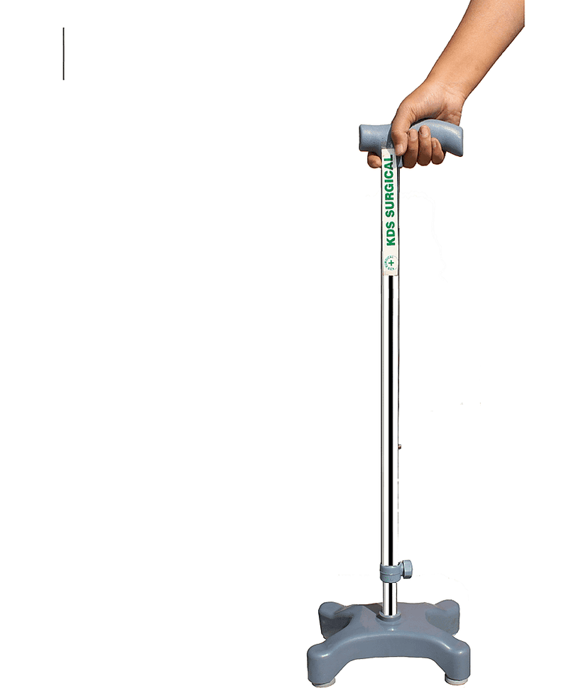 KDS SURGICAL 4 Leg Quadripod Croome Height Adjustable Walking Sticks view 2