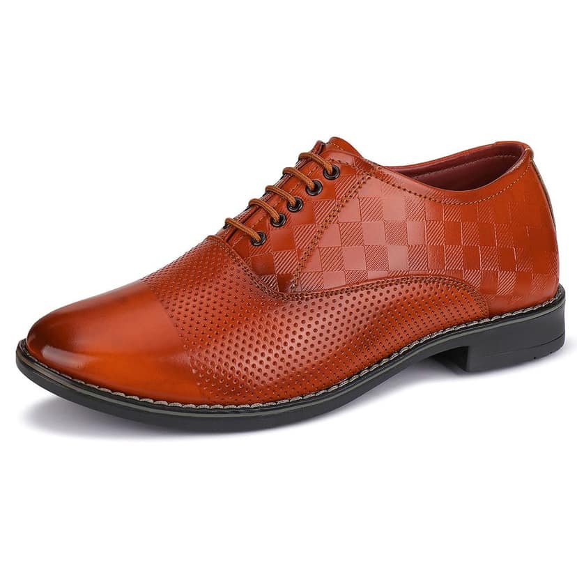 Bersache men Comfortable stylish trending formal shoe Derby For Men's view 6