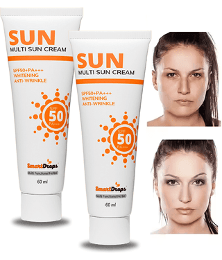 Smartdrops SPF 50 Tan Removal Cream For All Skin Type ( Pack of 2 )