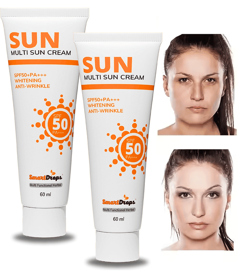 Smartdrops SPF 50 Tan Removal Cream For All Skin Type ( Pack of 2 )