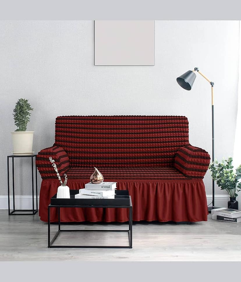 Cortina 2 Seater Polyester Sofa Cover ( Pack of 1 )