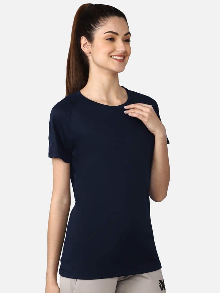 Azure Women Polyester Blue T-Shirt view 2