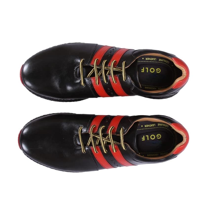 HITCARO Men Proffessional Leather Golf Shoes | Lace-Up | Phylon Sole |Waterproof | Comfortable | Breathable | Sports Shoes view 3