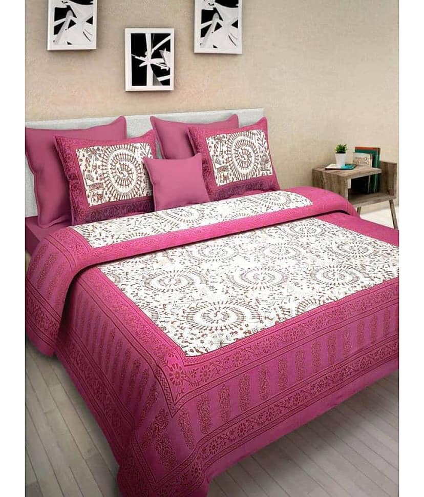 Bombay Spreads Cotton King Bedsheet ( Multi )